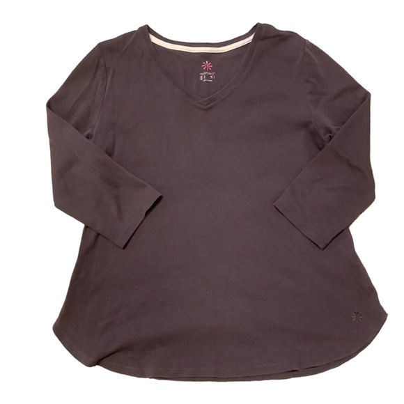 Isaac Mizrahi Live! Essentials Pima Cotton Curved Hem Top - Picture 7 of 9